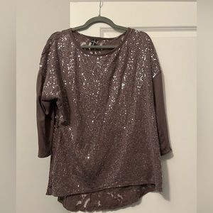 Maurice’s Beautiful Top Plus Size 1 - purple sparkle and lace